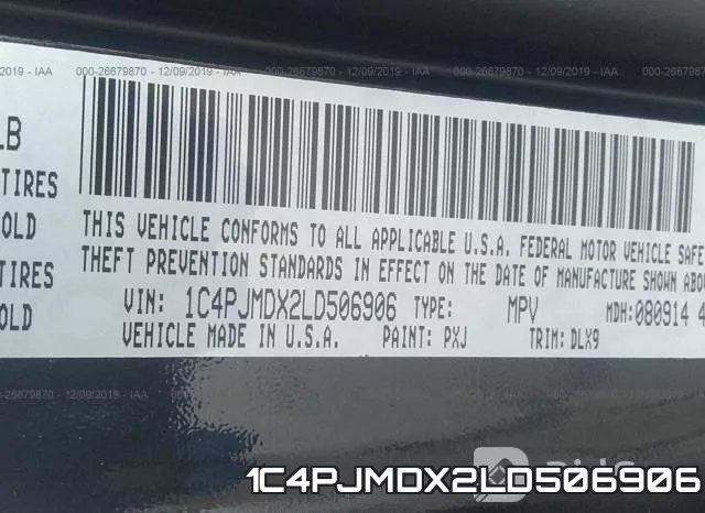 1C4PJMDX2LD506906 фото 10