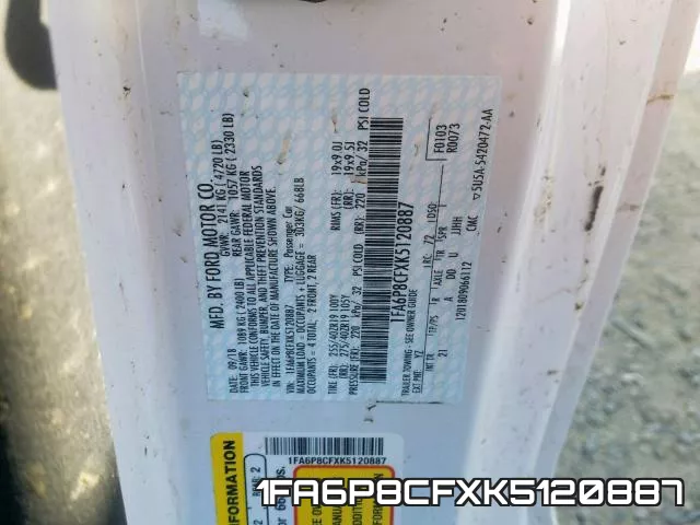 1FA6P8CFXK5120887 фото 2