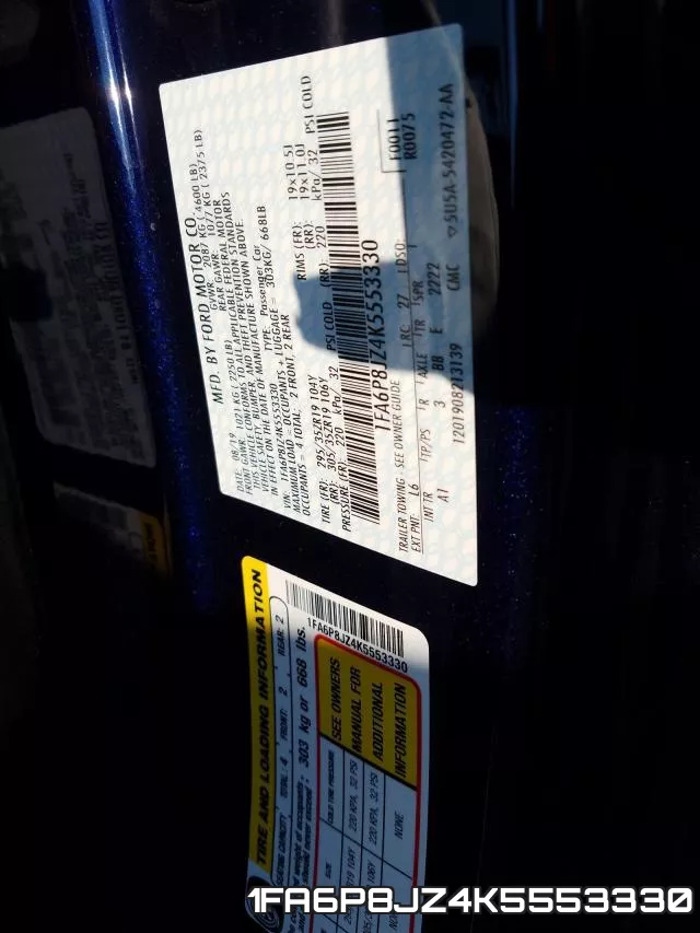 1FA6P8JZ4K5553330 фото 2