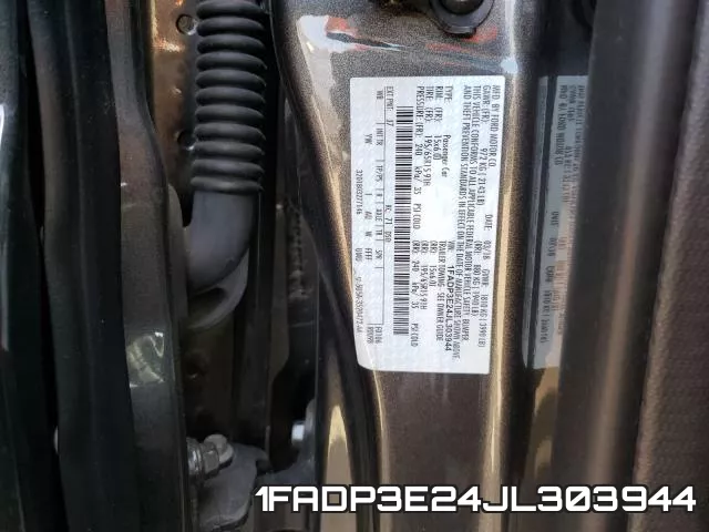 1FADP3E24JL303944 фото 2