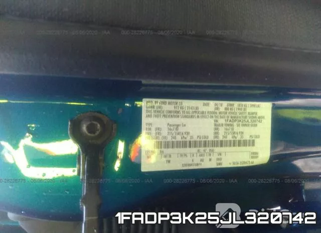 1FADP3K25JL320742 фото 10
