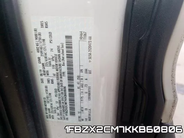 1FBZX2CM7KKB60806 фото 2