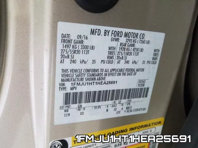 1FMJU1HT1HEA25691 фото 2