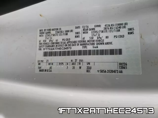 1FT7X2AT7HEC24573 фото 2