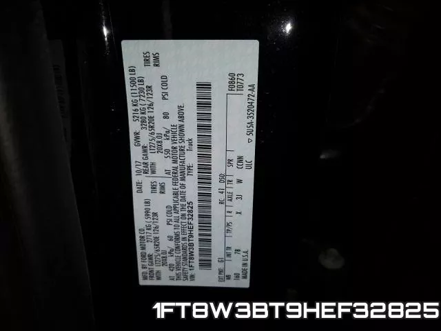 1FT8W3BT9HEF32825 фото 2