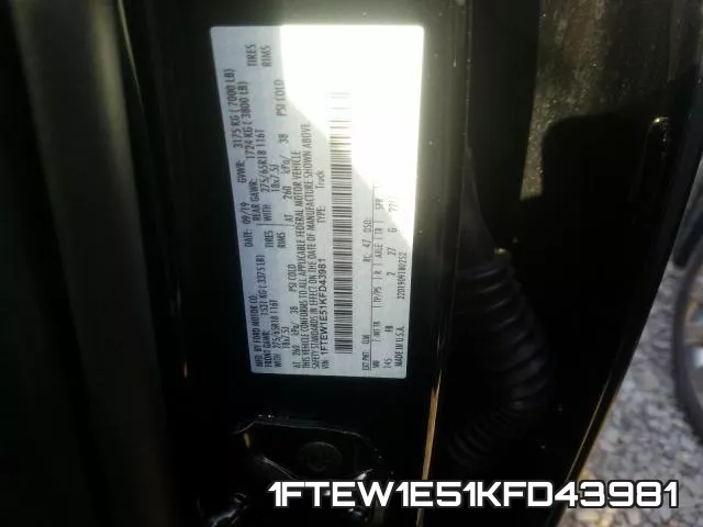 1FTEW1E51KFD43981 фото 2
