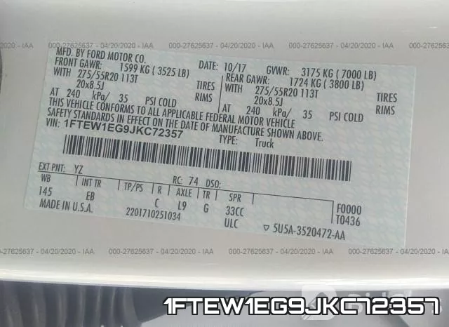 1FTEW1EG9JKC72357 фото 10