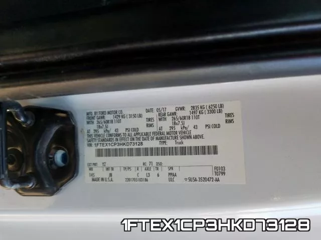 1FTEX1CP3HKD73128 фото 2