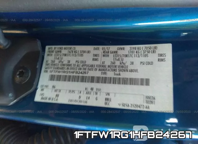 1FTFW1RG1HFB24267 фото 10