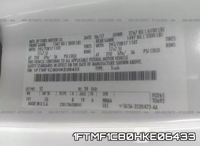 1FTMF1C80HKE06433 фото 10
