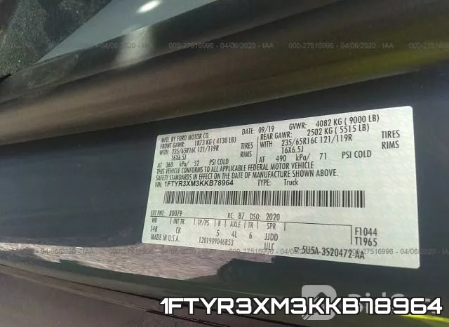 1FTYR3XM3KKB78964 фото 10