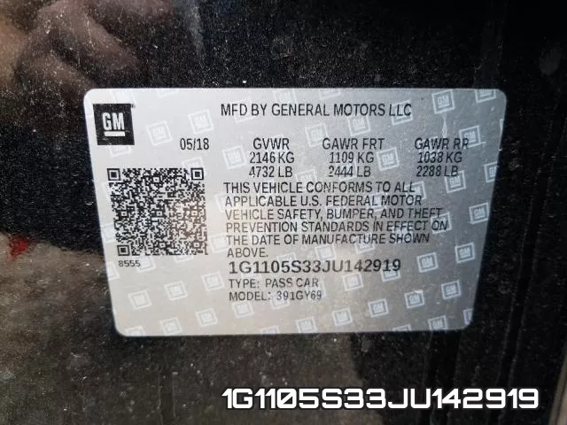 1G1105S33JU142919 фото 2