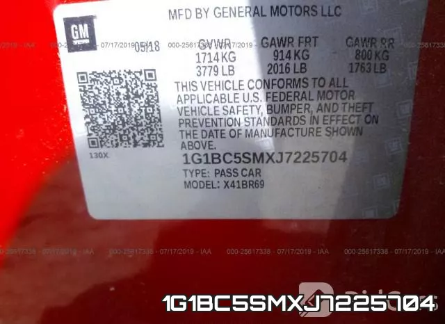 1G1BC5SMXJ7225704 фото 10