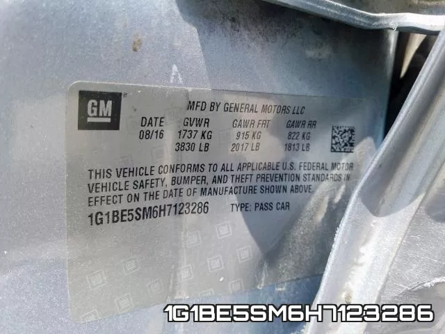 1G1BE5SM6H7123286 фото 2