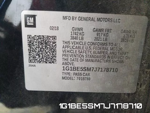 1G1BE5SM7J7178710 фото 2