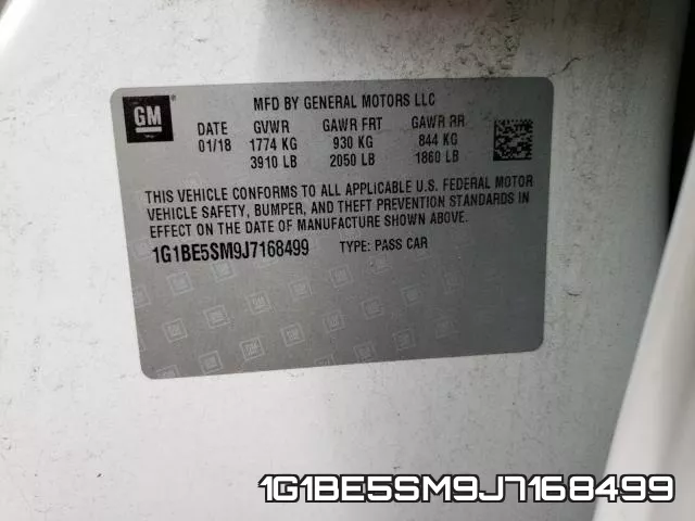 1G1BE5SM9J7168499 фото 2