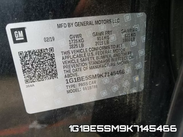 1G1BE5SM9K7145466 фото 2