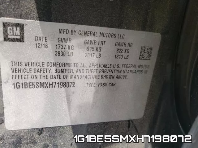 1G1BE5SMXH7198072 фото 2