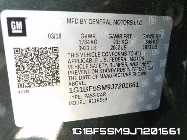 1G1BF5SM9J7201661 фото 2