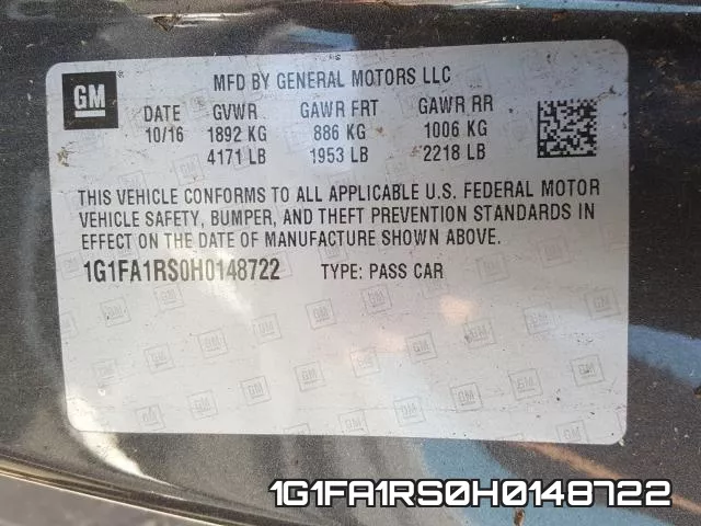1G1FA1RS0H0148722 фото 2