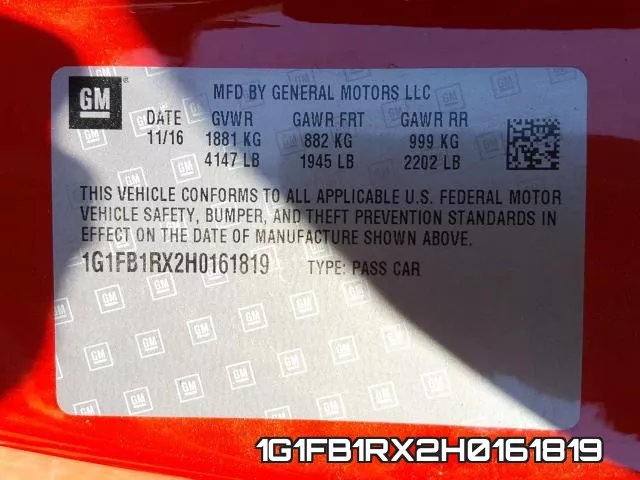 1G1FB1RX2H0161819 фото 2
