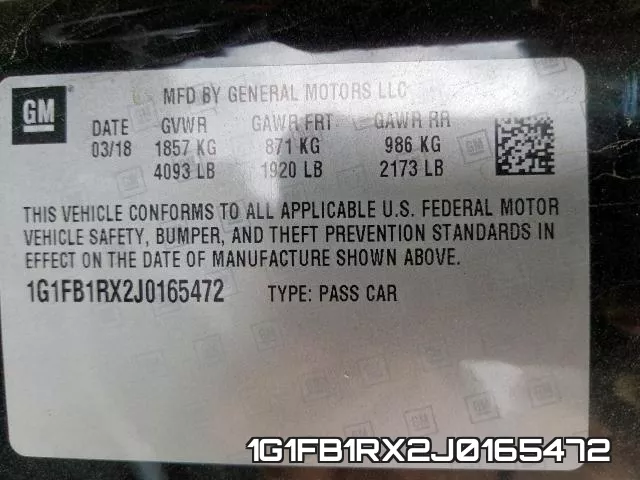 1G1FB1RX2J0165472 фото 2