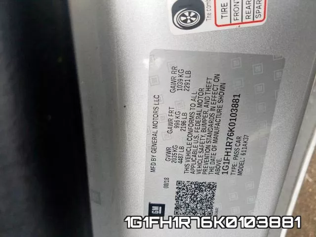 1G1FH1R76K0103881 фото 2