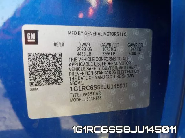 1G1RC6S58JU145011 фото 2