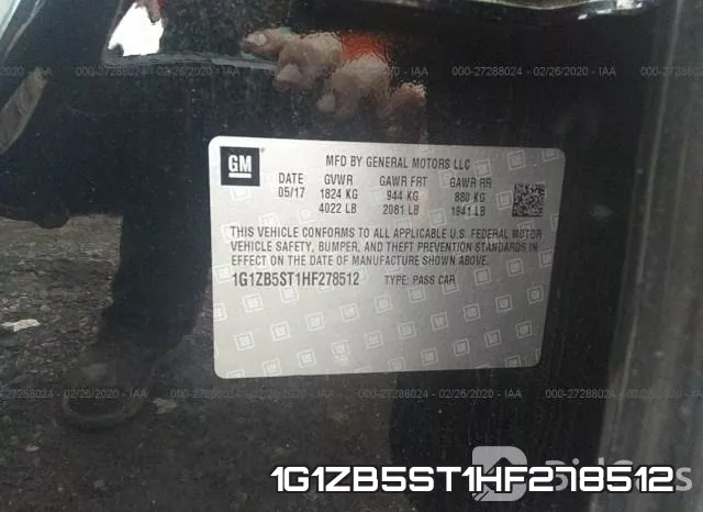1G1ZB5ST1HF278512 фото 10