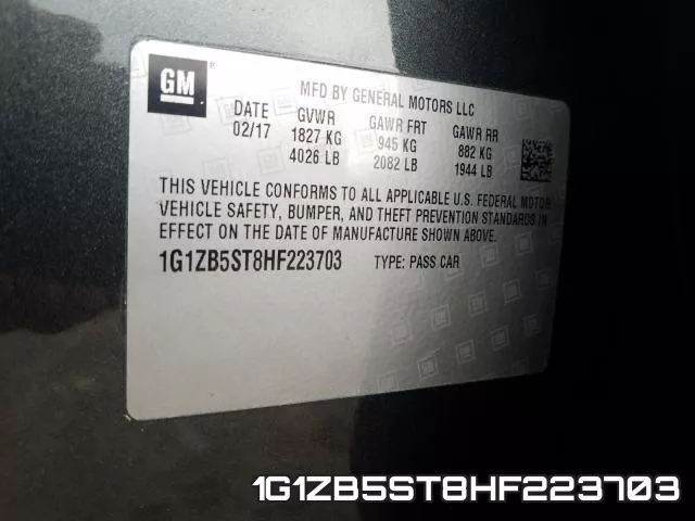 1G1ZB5ST8HF223703 фото 2