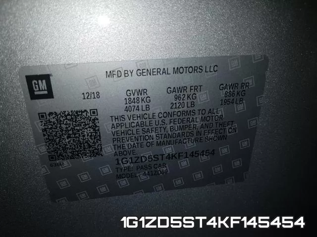 1G1ZD5ST4KF145454 фото 2
