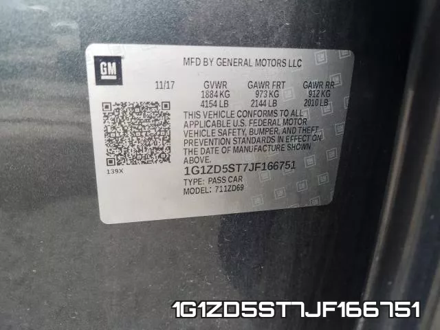 1G1ZD5ST7JF166751 фото 2