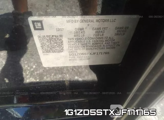 1G1ZD5STXJF171765 фото 10