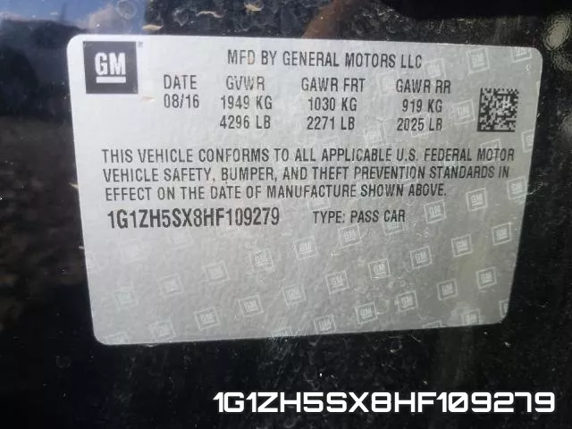 1G1ZH5SX8HF109279 фото 2