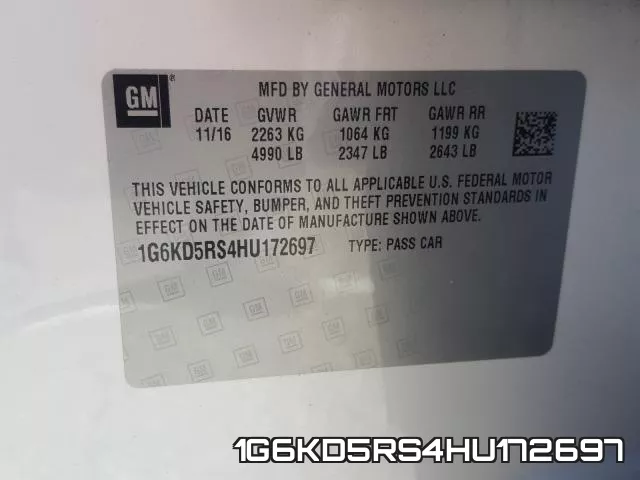 1G6KD5RS4HU172697 фото 2