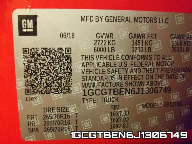 1GCGTBEN6J1306749 фото 2