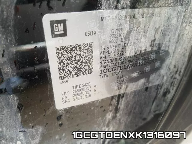 1GCGTDENXK1316097 фото 2