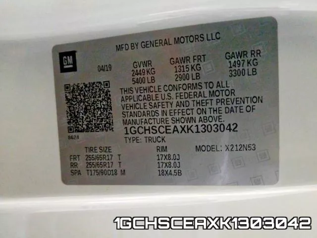 1GCHSCEAXK1303042 фото 2