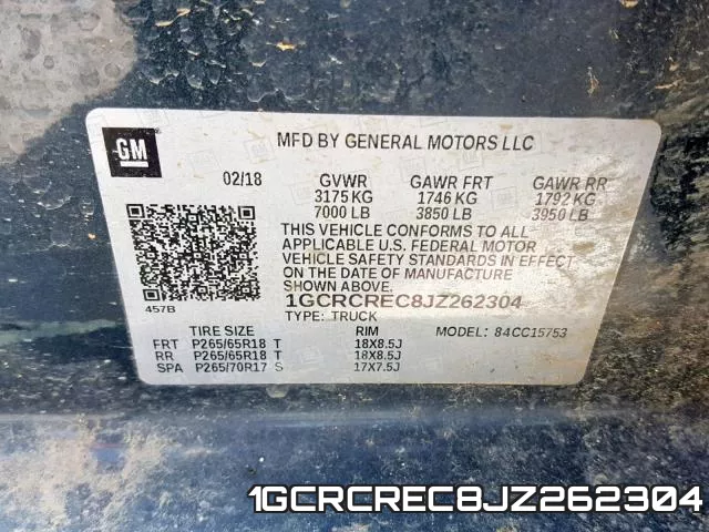 1GCRCREC8JZ262304 фото 2