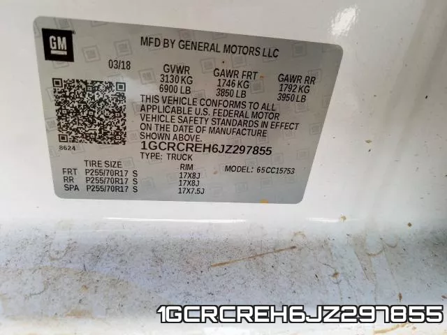 1GCRCREH6JZ297855 фото 2