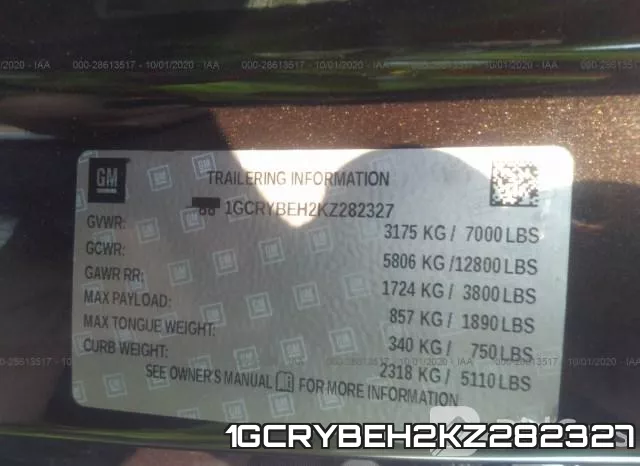 1GCRYBEH2KZ282327 фото 10