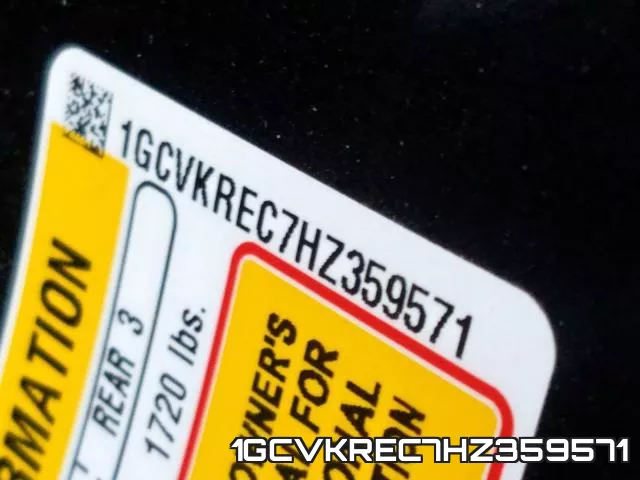 1GCVKREC7HZ359571 фото 2