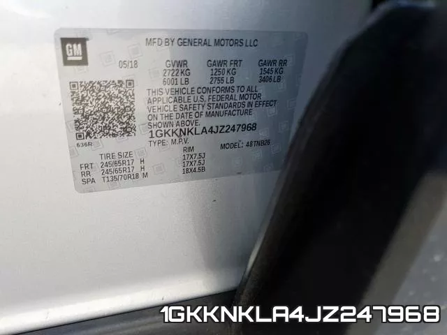 1GKKNKLA4JZ247968 фото 2