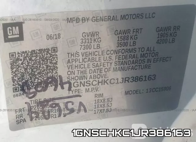 1GNSCHKC1JR386163 фото 10