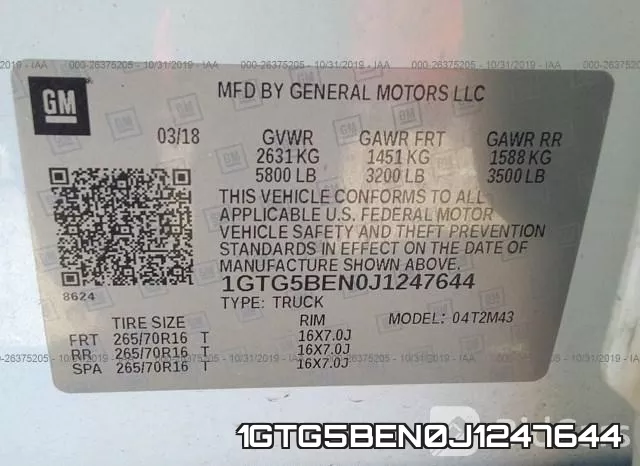 1GTG5BEN0J1247644 фото 10