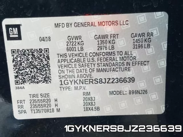 1GYKNERS8JZ236639 фото 2