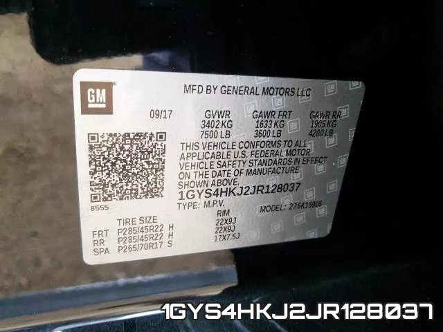 1GYS4HKJ2JR128037 фото 2