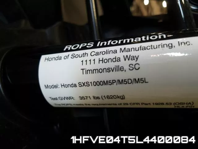 1HFVE04T5L4400084 фото 2