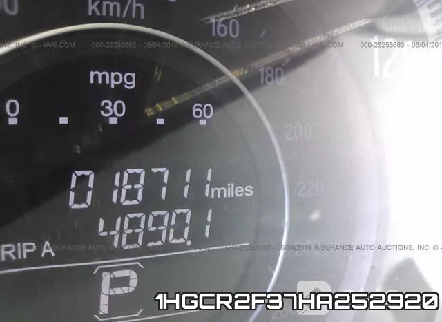 1HGCR2F37HA252920 фото 8