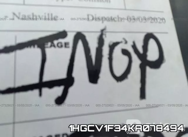 1HGCV1F34KA078494 фото 8